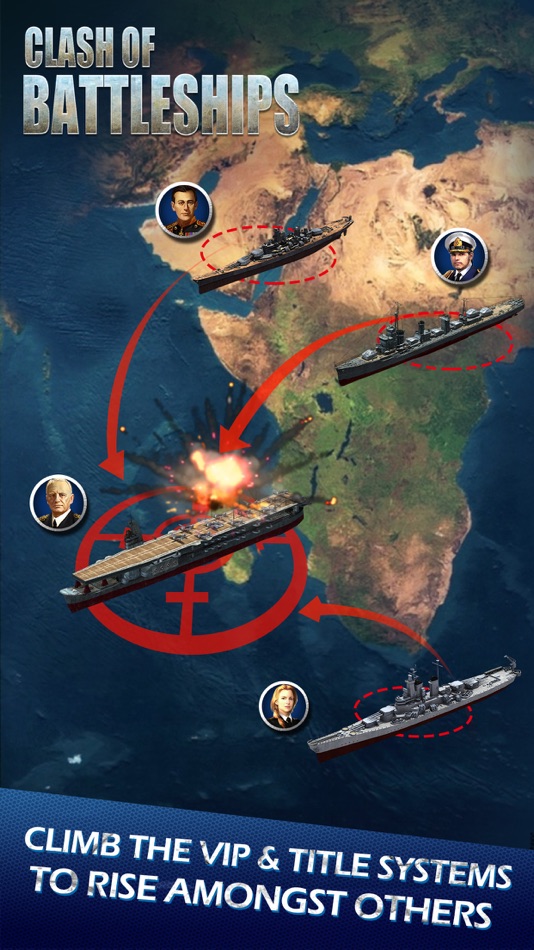 #4. Clash of Battleships - COB (iOS) 由: BluStar Games Limited