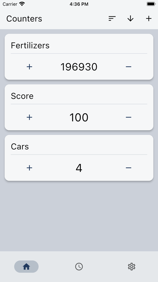 #1. Counter: History & Widgets (iOS) By: Danylo Horielov