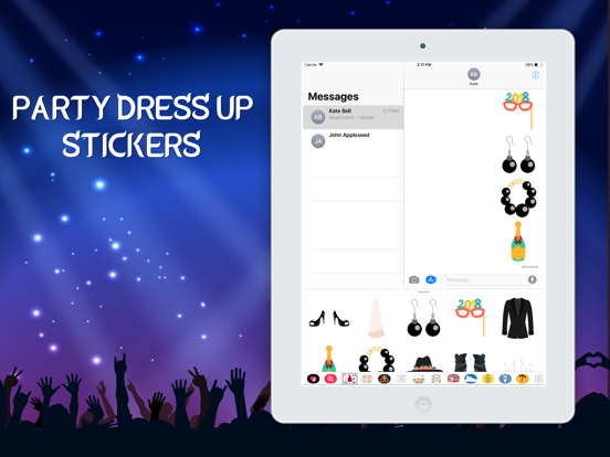 Screenshot #4 for Party Dress Up Emojis