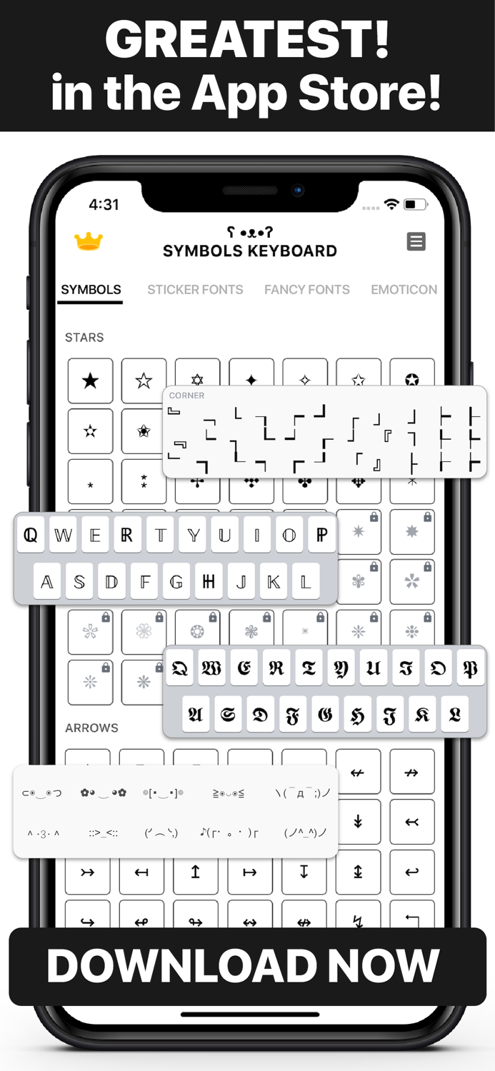 All Symbol Keyboard Fonts Aa