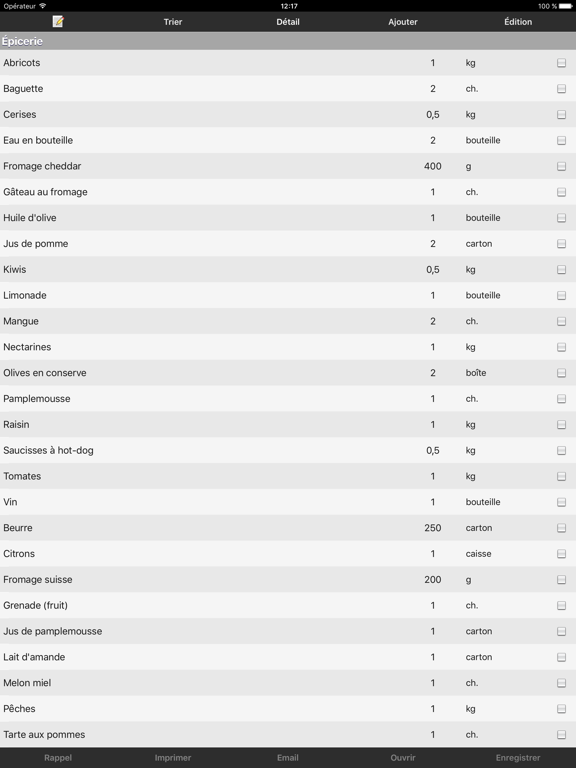 Screenshot #4 pour Épicerie liste d'achats
