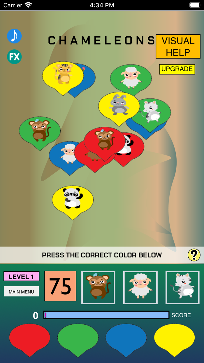 Chameleon Pattern Match Game