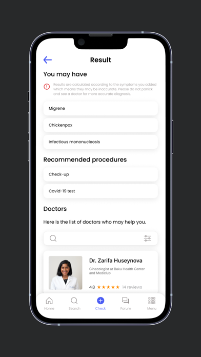 iCheck Medical Screenshot