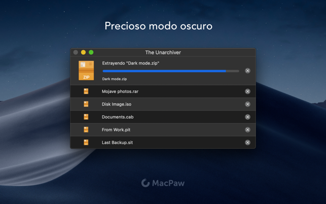 The Unarchiver Screenshot