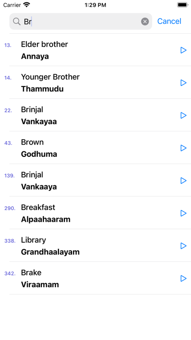 Learn Telugu through English Screenshot