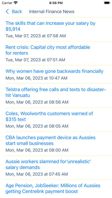 Australia Stock Quotes Screenshot