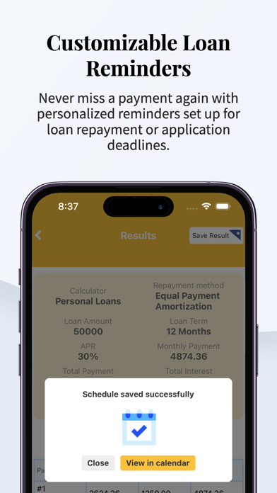 Bear Loan Calculator Screenshot