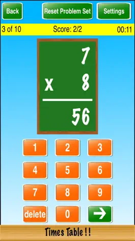 Game screenshot Times Table ! ! hack