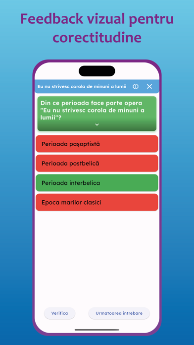 Quizuri BAC Romana Screenshot