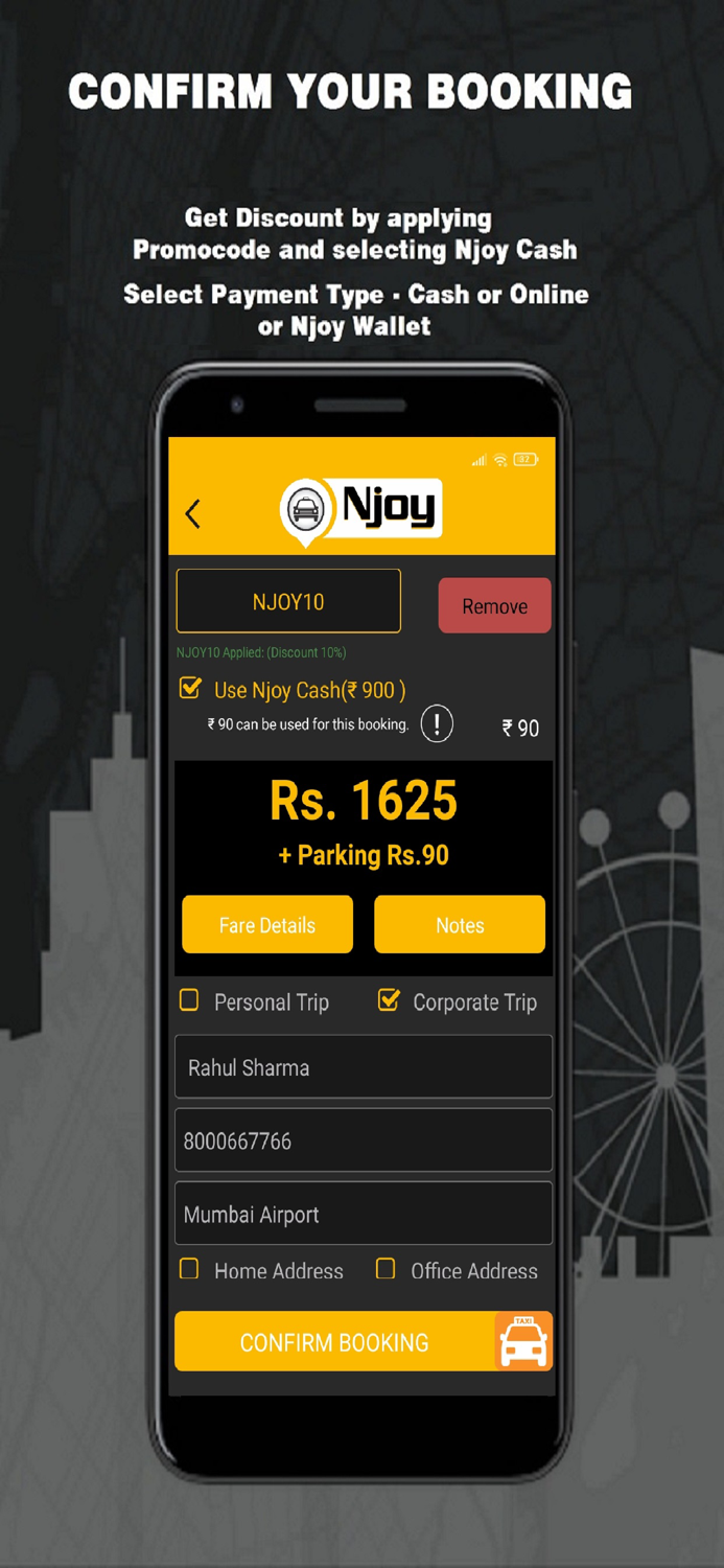 Njoy Cabs - Outstation Taxi