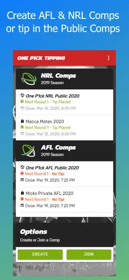 Game screenshot AFL & NRL Tipping - One Pick mod apk