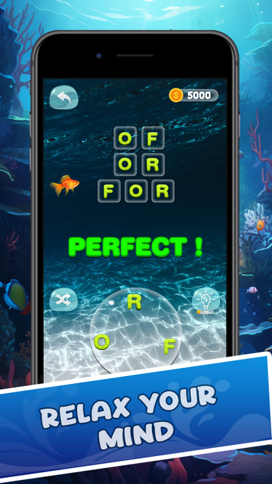 Word Aqua Crossword Fun Puzzle Screenshot