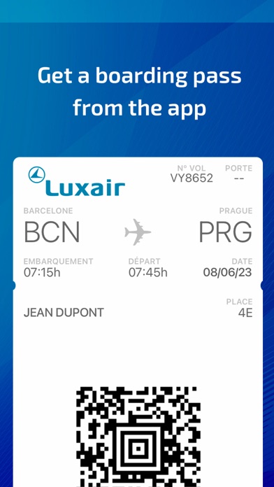 Luxair Luxembourg Airlines Screenshot