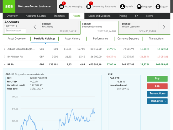Screenshot #5 pour SEB Internat. Private Banking