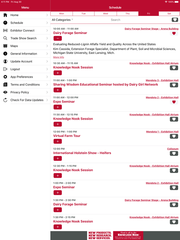 World Dairy Expo iPad screenshot 2 - Business app