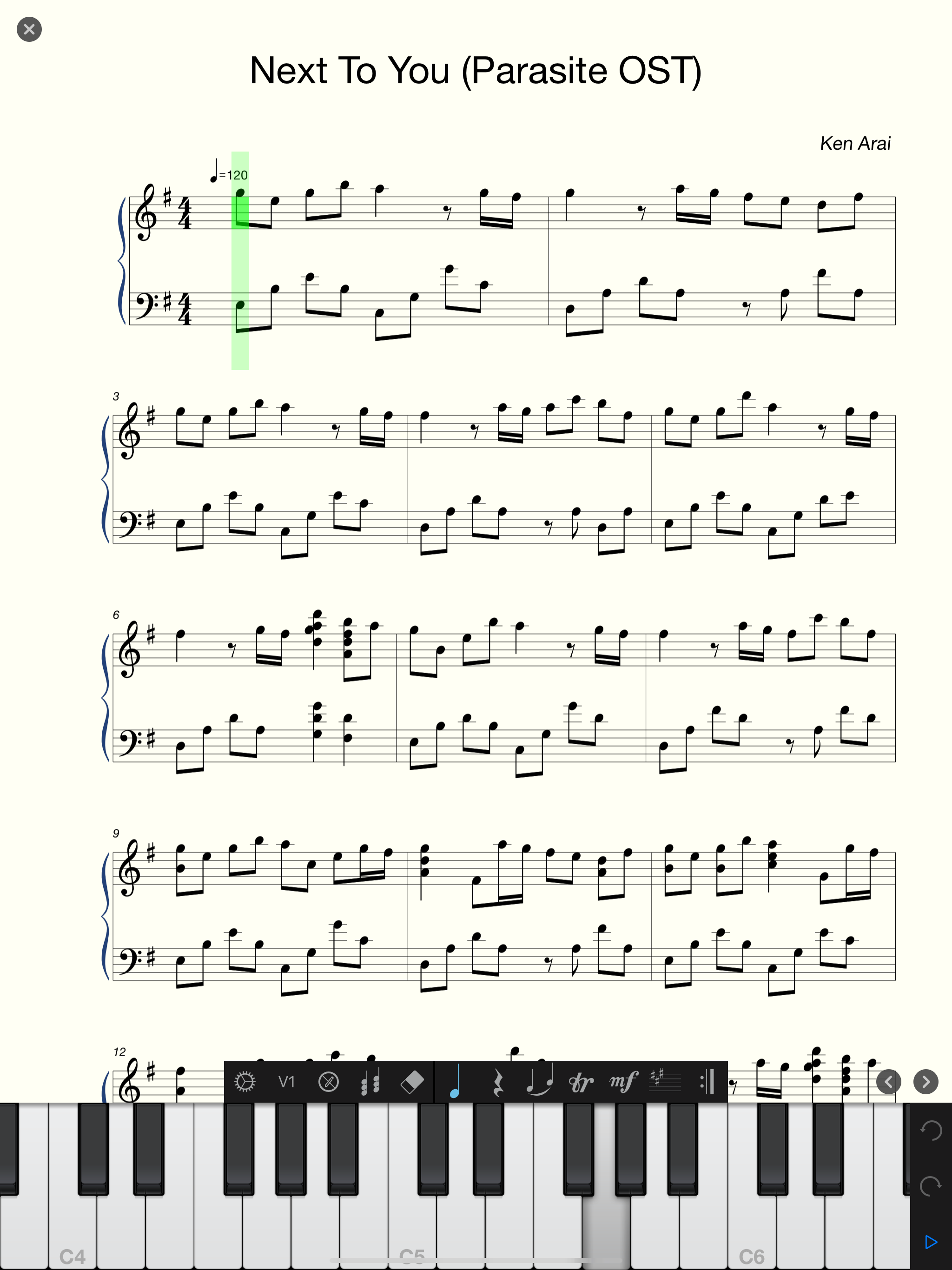 Piano+ - Sheet Music Composer screenshot 7