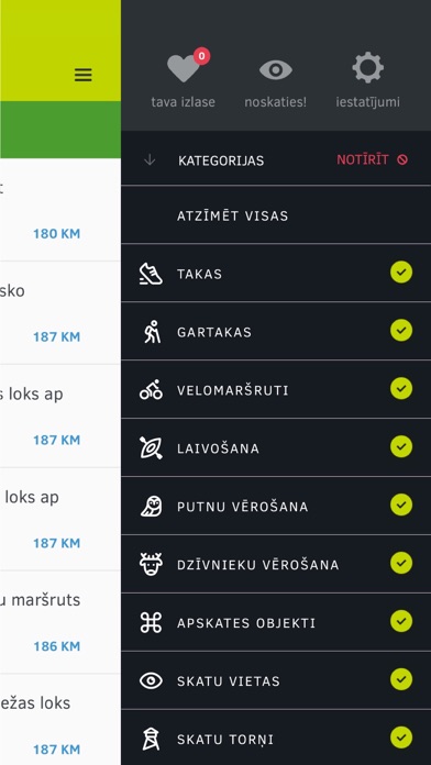 Dabas Tūrisms Screenshot