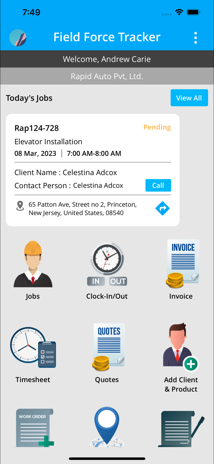 Field Force Tracker FSM