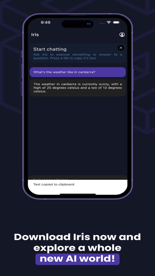 #8. Iris AI - Chat with AI Chatbot (iOS) Podle: Pedro Segura