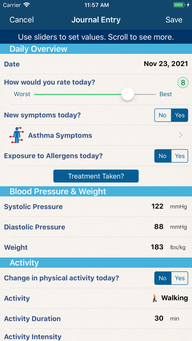 Asthma Manager Screenshot