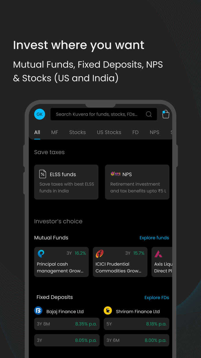 Kuvera - Stocks and Mutual Funds