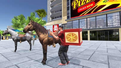Horse Pizza Delivery Boy Screenshot