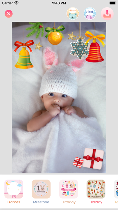 Sweetie - Baby Photo Editor Screenshot