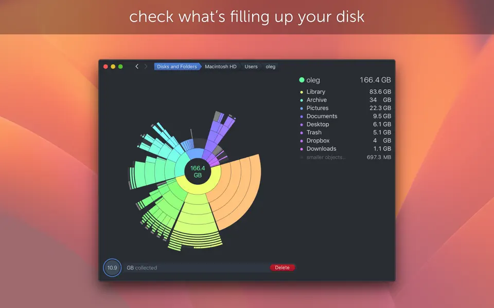 Screenshot 1 of DaisyDisk 4.33
