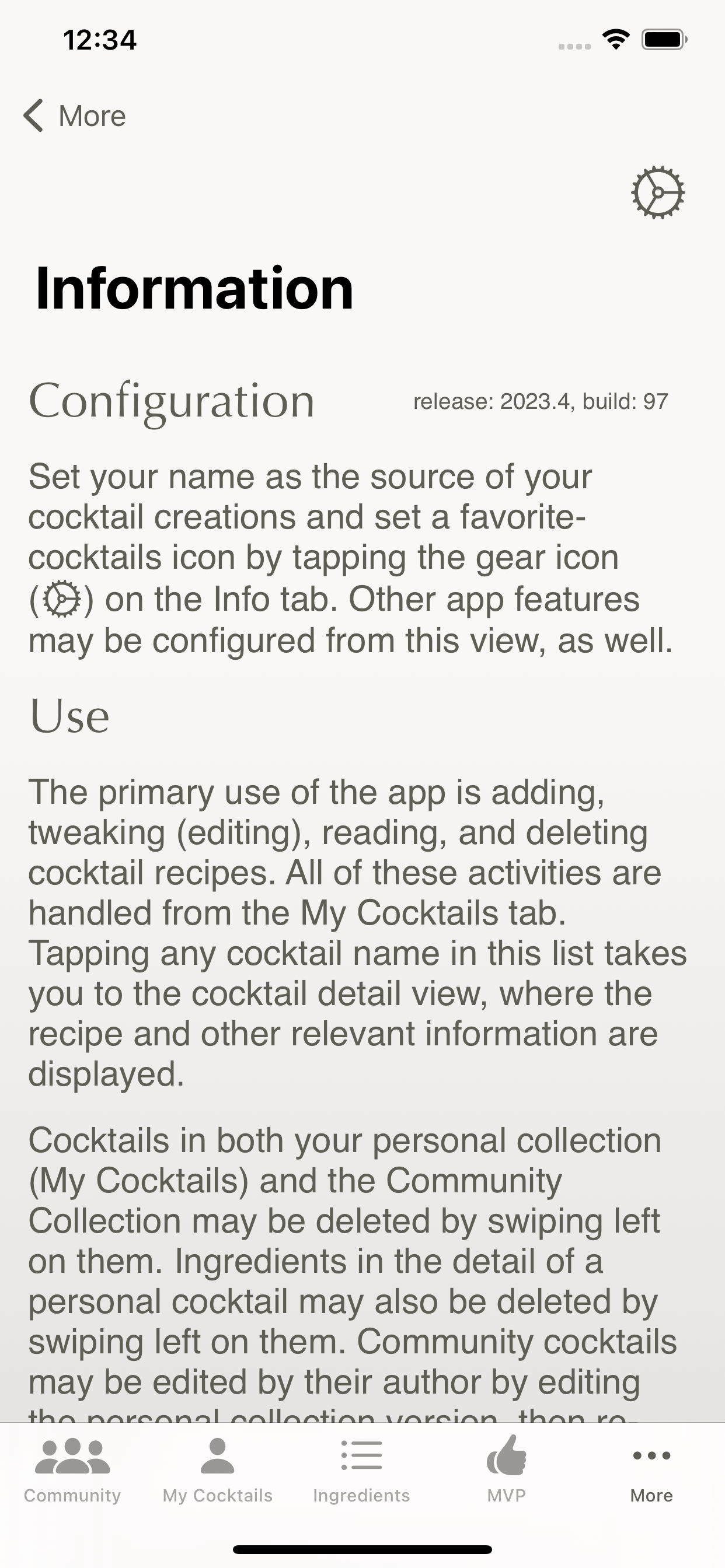 Craft, The Cocktail App