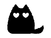 Best Black cat stickers emoji