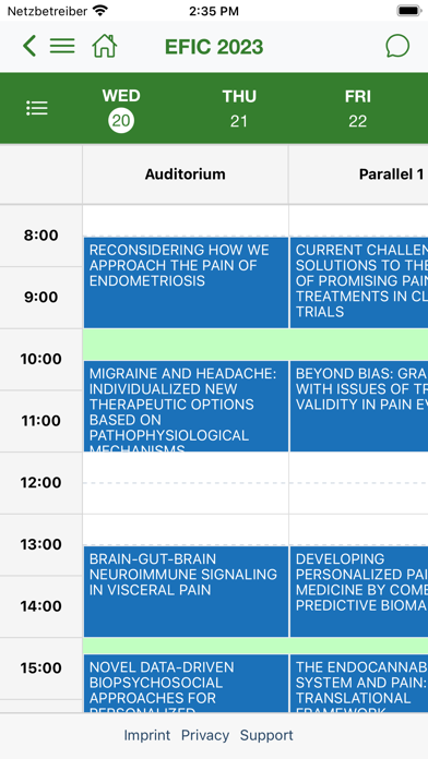 EFIC 2023 Congress Screenshot