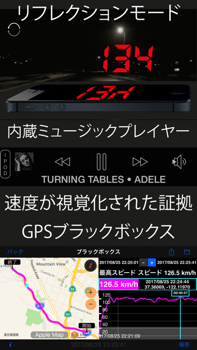 スピードメーター 55 Start。GPS 速度計+HUDのおすすめ画像2