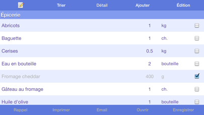 Screenshot #3 pour Épicerie liste d'achats