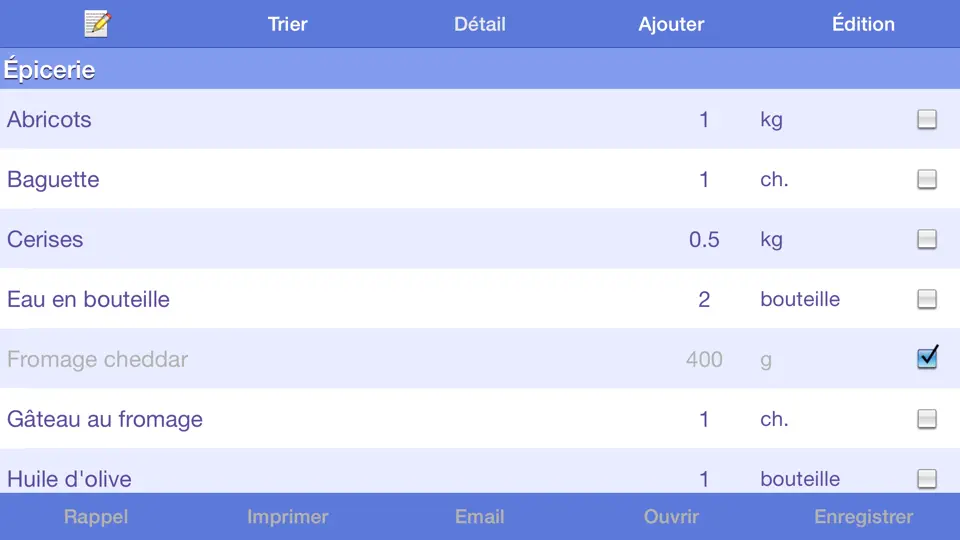 Capture d'écran de Épicerie Liste D'achats sur iPhone 3