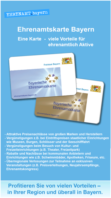 Screenshot #1 pour Ehrenamtskarte Bayern