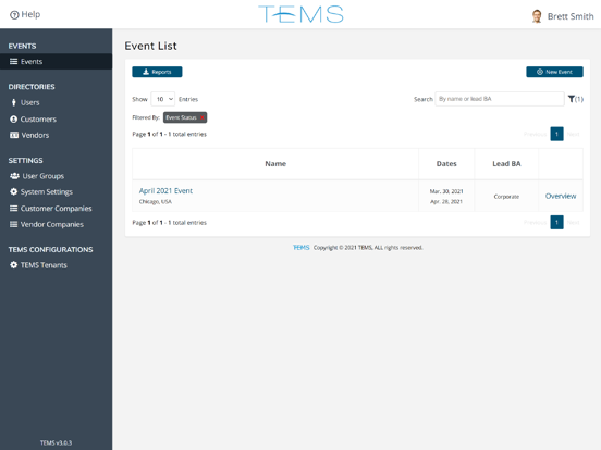 Screenshot #4 pour Total Event Management System
