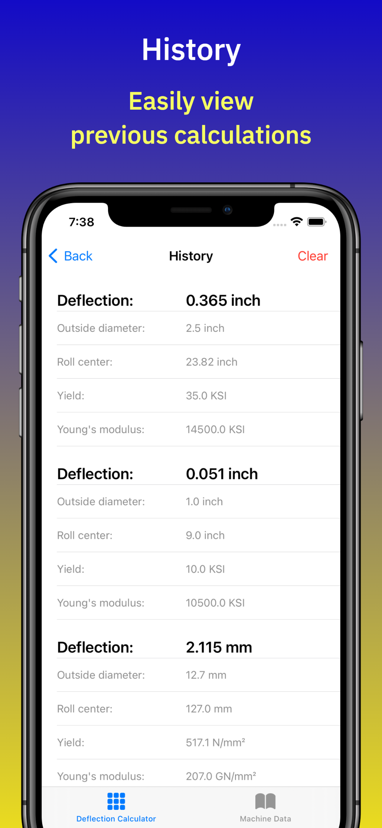 Deflection Calculator