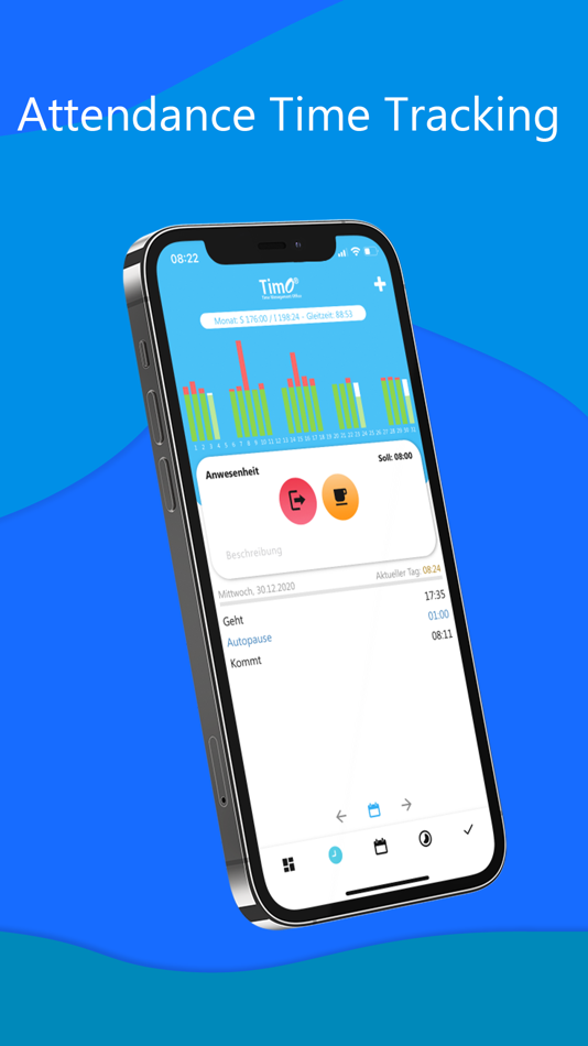 #3. TimO Mobile (iOS) Podle: TimO - Time Management Office GmbH