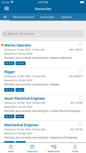PetrofacGo screenshot 1