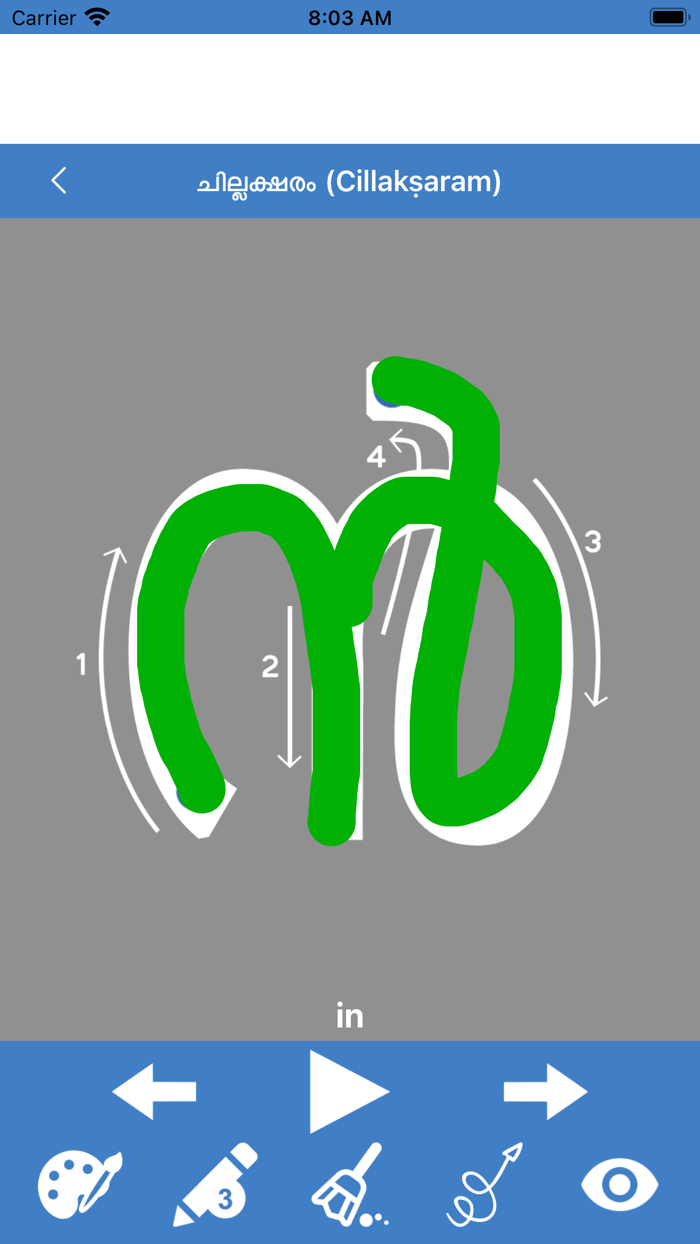 Write Malayalam Alphabets