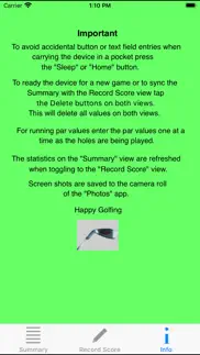 duffer's golf score card iphone screenshot 3