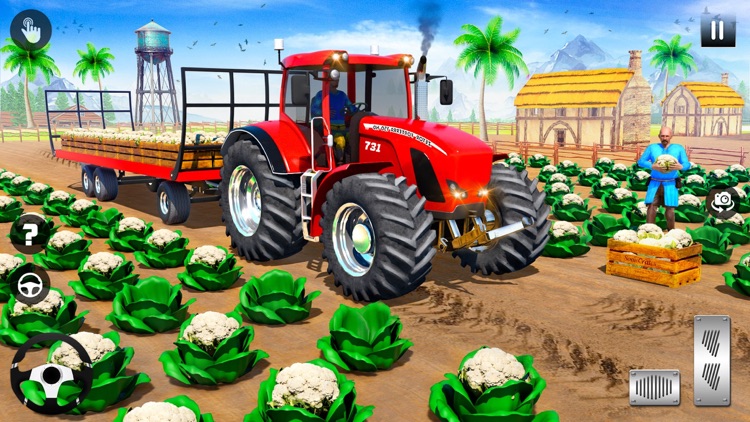 Big Tractor Farming Games 3D screenshot-4