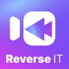 Reverse video clip editor icon