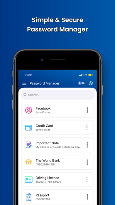 QuickPass - Password Manager Screenshot