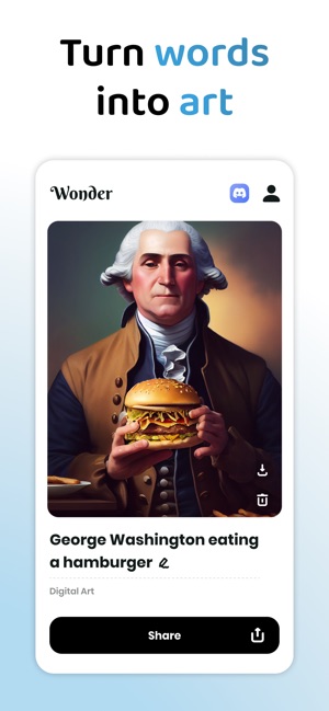 Wonder - Ai Art Generator บน App Store