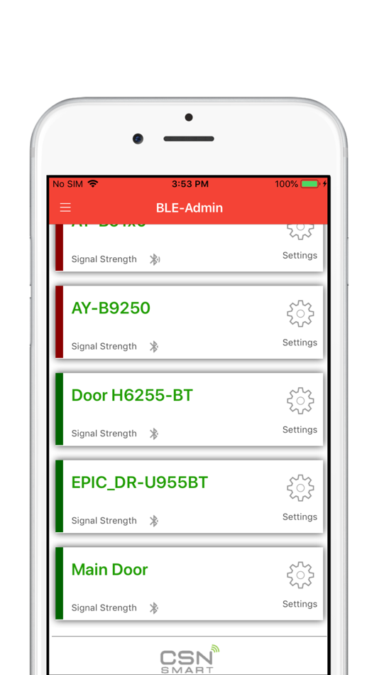 #1. BLE ID Admin (iOS) Podle: Synerion Systems LTD.