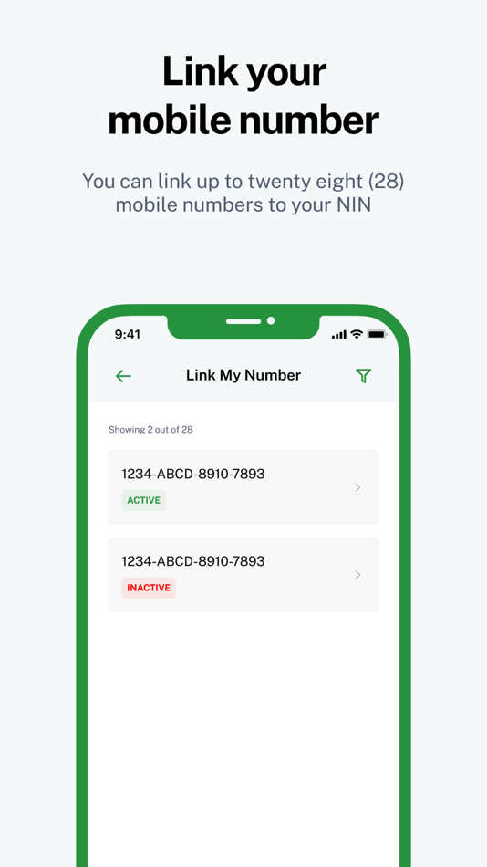 #9. MWS: NIMC Personal ID (iOS) 由: National Identity Management Commission