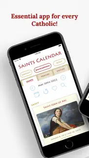 catholic saints calendar plus iphone screenshot 1
