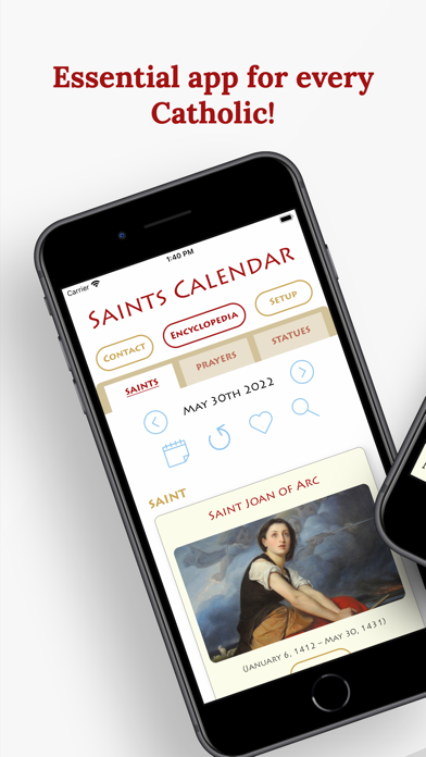 Catholic Saints Calendar Plus Screenshot