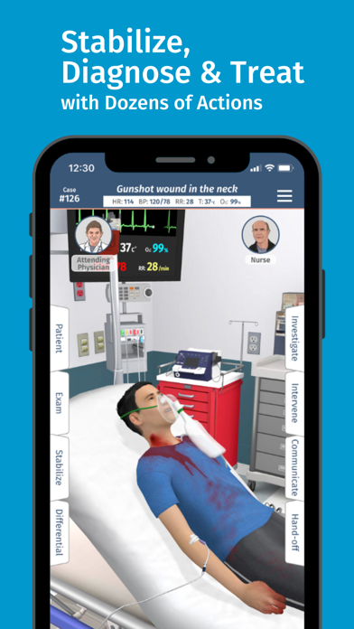 Full Code Medical Simulation Screenshot